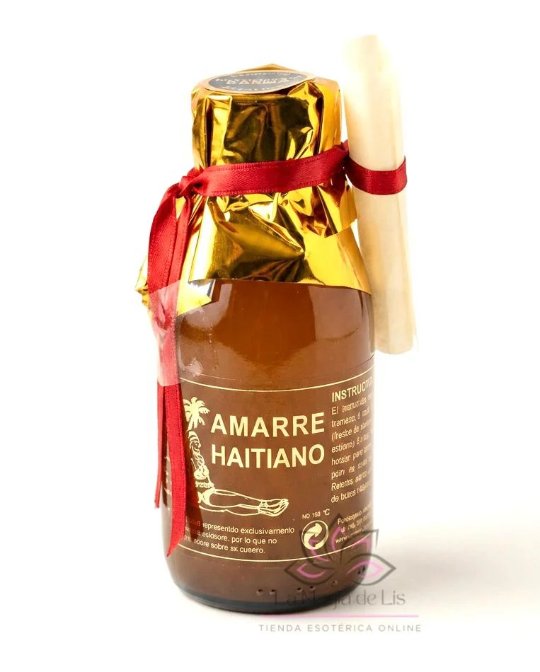 Extracto amarre haitiano de uso esotérico tradicional disponible en la tienda La Magia de Lis.
