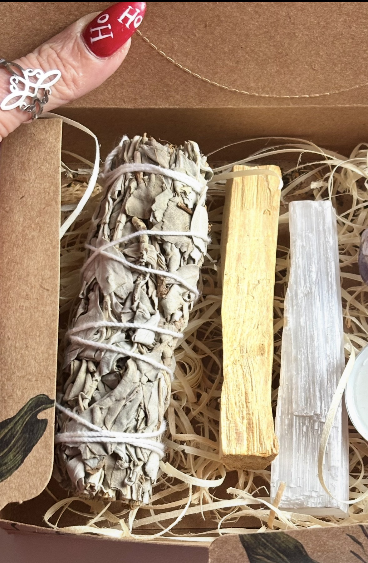 Kit Salvia Blanca, Palo Santo, Selenita ( Limpieza-Purificación)