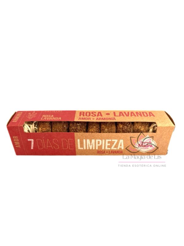 Pastillas Defumación  7 Días de Limpieza  ROSA- LAVANDA