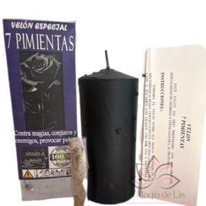 Velón 7 Pimientas - Contra Magias, Conjuros