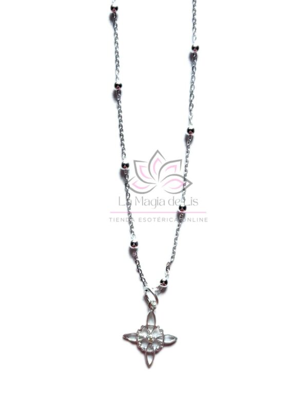 Colgante Nudo de Bruja y cadena de Plata de Ley 925 - Imagen 2