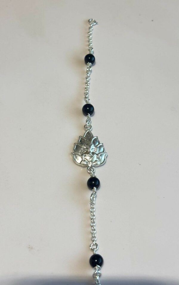 Pulsera Ganesha con Onix: Protección, Éxito y Abundancia de Plata de Ley 925 - Imagen 2