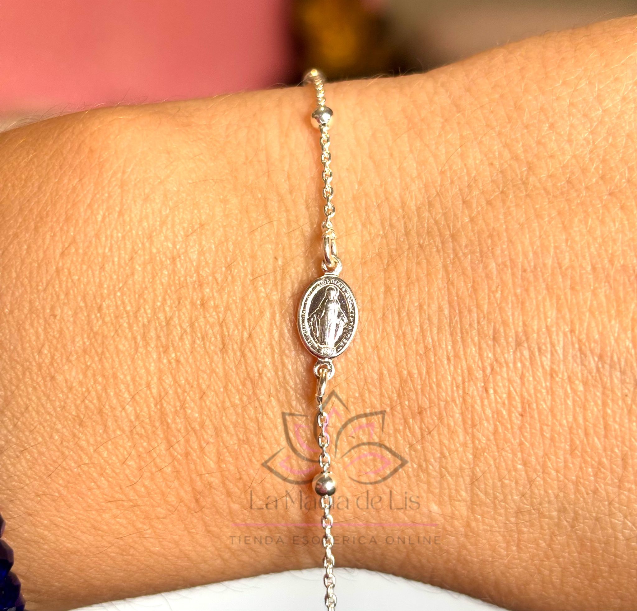 Pulsera Virgen de la Milagrosa Plata de Ley 925