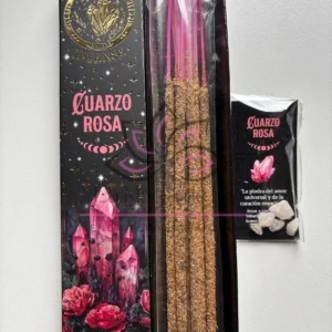 Incienso Orgánico Cuarzo Rosa - Amor