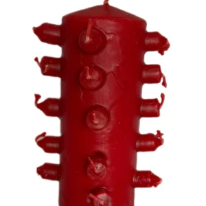 Velón 21 Mechas Rojo - Rituales de Amor, Dominio