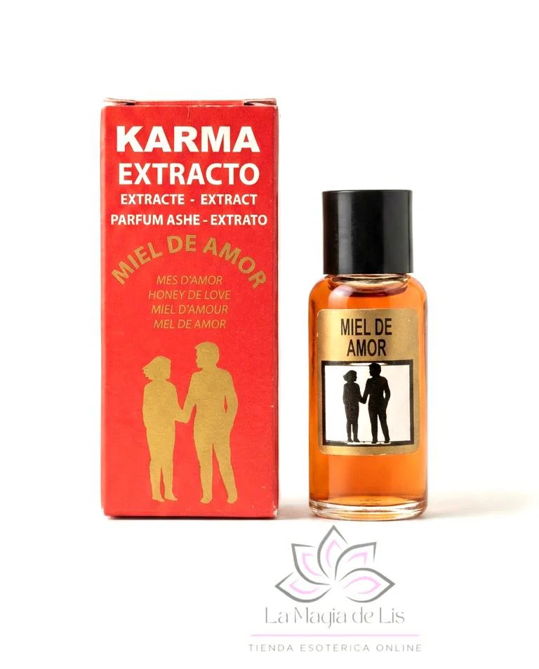 Perfume Ashe Miel de Amor utilizado en rituales esotéricos para atraer amor, dulzura, armonía y energía positiva.