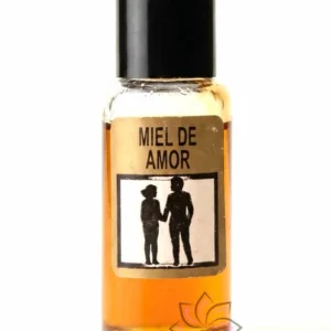 Perfume Ashe Miel de Amor utilizado en rituales esotéricos para atraer amor, dulzura, armonía y energía positiva.