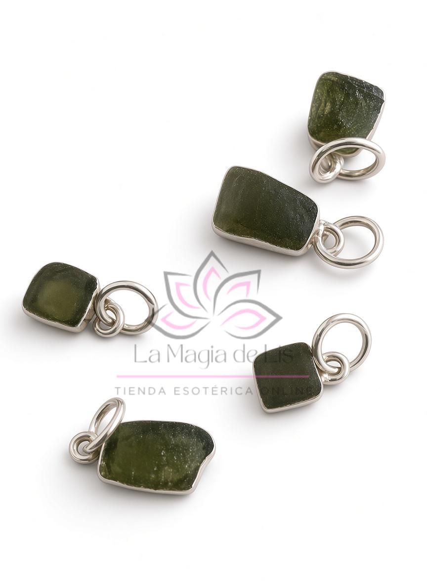 Colgante de Moldavita Auténtica Plata 925