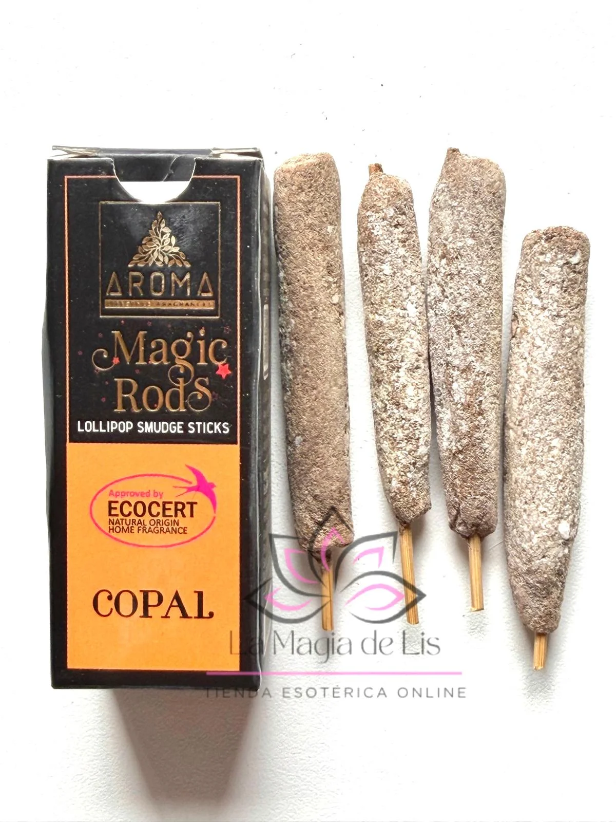 Incienso Lollipop de Copal para limpieza energética, purificación del hogar y bienestar espiritual.