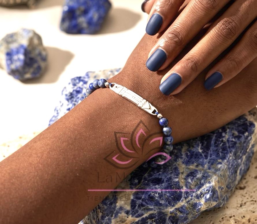 Pulsera Atlante Lapislázuli Plata 925 | Protección e Intuición - Imagen 2