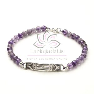 Pulsera Atlante Amatista Plata 925 | Protección Energética