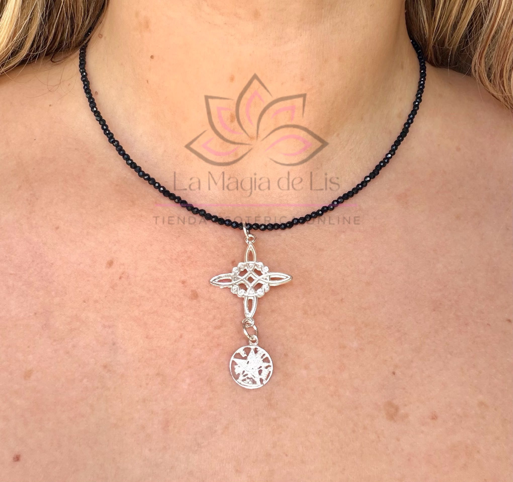 Pack Doble Protección - Collar de Turmalina Negra en Plata 925 - Imagen 3