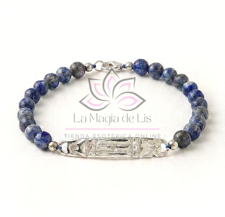 Pulsera Atlante Lapislázuli Plata 925 | Protección e Intuición