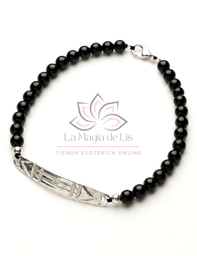 Pulsera Atlante Ónix Plata 925 | Protección y Fuerza
